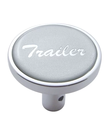 (CARD) CHROME LONG PIN MOUNT AIR VALVE KNOB W/ GLOSSY "TRAILER" STICKER - SILVER (CARD) CHROME LONG PIN MOUNT AIR VALVE KNOB W/ GLOSSY "TRAILER" STICKER - SILVER