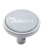 (CARD) CHROME LONG PIN MOUNT AIR VALVE KNOB W/ GLOSSY "TRAILER" STICKER - SILVER (CARD) CHROME LONG PIN MOUNT AIR VALVE KNOB W/ GLOSSY "TRAILER" STICKER - SILVER