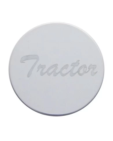 (BULK) STAINLESS STEEL "TRACTOR" PLAQUE FOR WOOD AIR VALVE KNOB (BULK) STAINLESS STEEL "TRACTOR" PLAQUE FOR WOOD AIR VALVE KNOB
