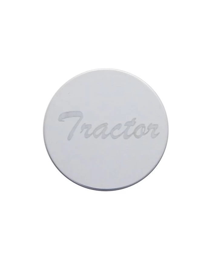 (BULK) STAINLESS STEEL "TRACTOR" PLAQUE FOR WOOD AIR VALVE KNOB