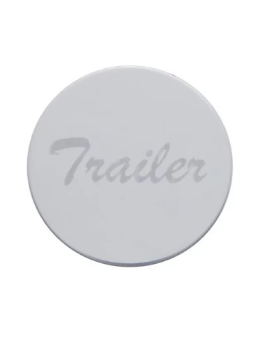 (BULK) STAINLESS STEEL "TRAILER" PLAQUE FOR WOOD AIR VALVE KNOB (BULK) STAINLESS STEEL "TRAILER" PLAQUE FOR WOOD AIR VALVE KNOB