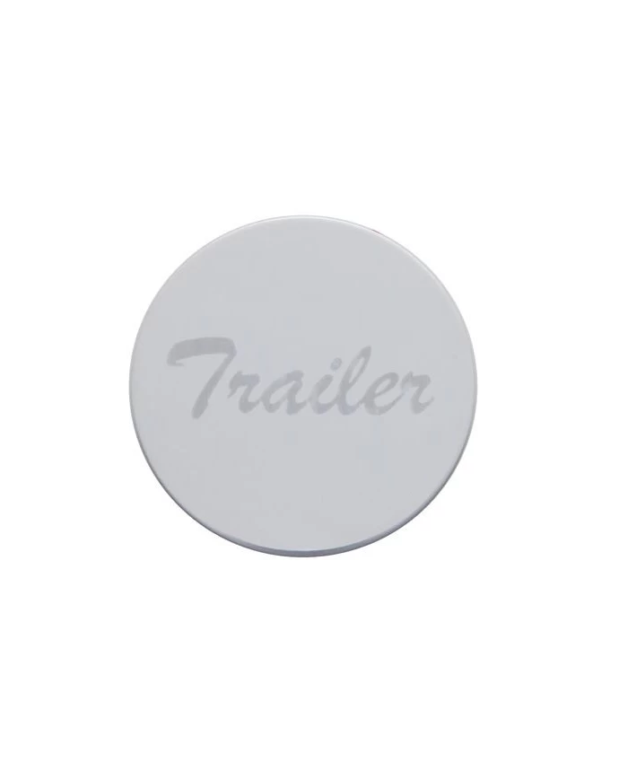 (BULK) STAINLESS STEEL "TRAILER" PLAQUE FOR WOOD AIR VALVE KNOB