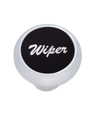 (CARD) CHROME DELUXE DASH KNOB W/ ALUMINUM "WIPER" STICKER - BLACK (CARD) CHROME DELUXE DASH KNOB W/ ALUMINUM "WIPER" STICKER - BLACK