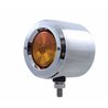 UP33167-Stainless 2.5" Double Face With Lights & Bezels - Amber & Red Lens