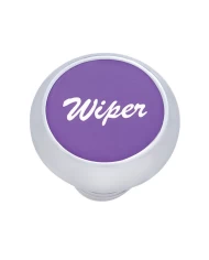 (CARD) CHROME DELUXE DASH KNOB W/ ALUMINUM "WIPER" STICKER - PURPLE (CARD) CHROME DELUXE DASH KNOB W/ ALUMINUM "WIPER" STICKER - PURPLE