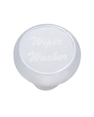 (CARD) CHROME DELUXE DASH KNOB W/ ALUMINUM "WIPER/WASHER" STICKER - SILVER (CARD) CHROME DELUXE DASH KNOB W/ ALUMINUM "WIPER/WASHER" STICKER - SILVER