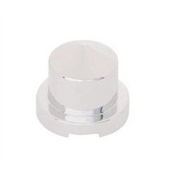 UP10086-9/16" x 7/8" Chrome Plastic Pointed Nut Cover - Push-On