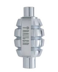 (CARD) CHROME ALUMINUM "GRENADE" AIR VALVE KNOB - TRAILER