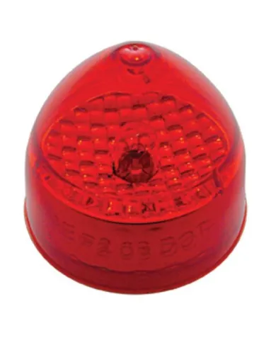 UP33512-2" Beehive Crystal Light (Clearance/Marker) - Red Lens