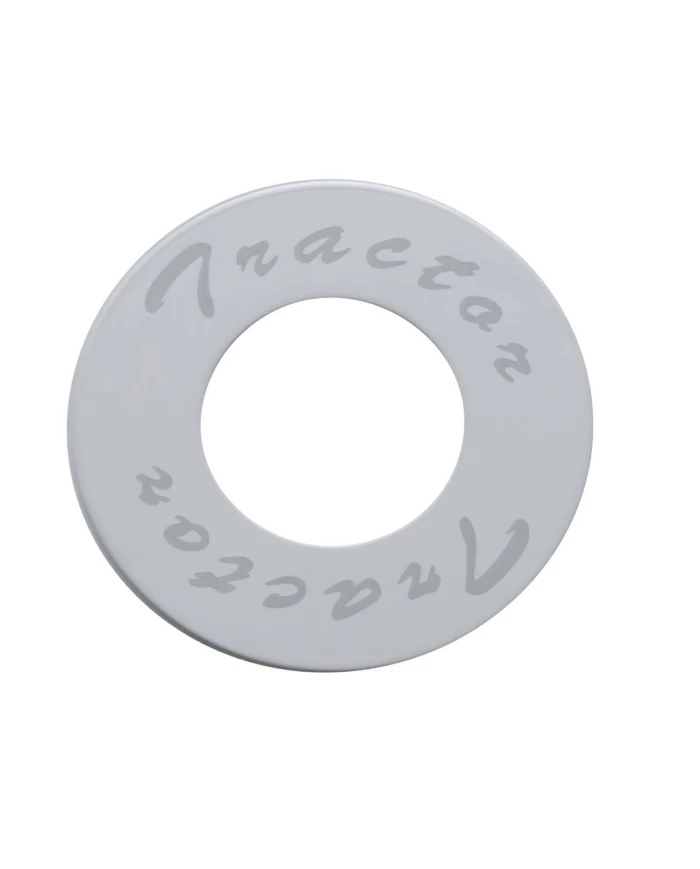 (CARD) STAINLESS STEEL PLAQUE FOR DELUXE AIR KNOB W/ DIAMOND CUTOUT - TRACTOR (CARD) STAINLESS STEEL PLAQUE FOR DELUXE AIR KNOB W/ DIAMOND CUTOUT - TRACTOR