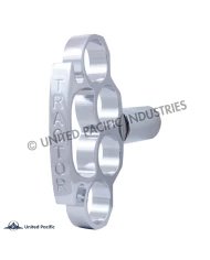 (CARD) CHROME ALUMINUM "BRASS KNUCKLE" AIR VALVE KNOB - TRACTOR