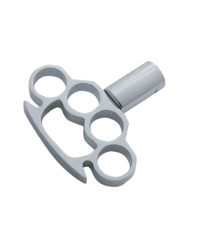 (CARD) CHROME ALUMINUM "BRASS KNUCKLE" AIR VALVE KNOB - TRACTOR (CARD) CHROME ALUMINUM "BRASS KNUCKLE" AIR VALVE KNOB - TRACTOR