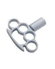 (CARD) CHROME ALUMINUM "BRASS KNUCKLE" AIR VALVE KNOB - TRACTOR