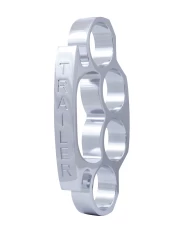 (CARD) CHROME ALUMINUM "BRASS KNUCKLE" AIR VALVE KNOB - TRAILER