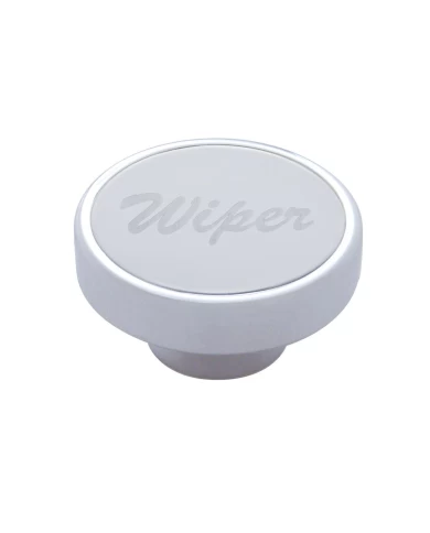 (CARD) CHROME DASH KNOB W/ STAINLESS STEEL "WIPER" PLAQUE (CARD) CHROME DASH KNOB W/ STAINLESS STEEL "WIPER" PLAQUE