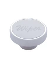 (CARD) CHROME DASH KNOB W/ STAINLESS STEEL "WIPER" PLAQUE (CARD) CHROME DASH KNOB W/ STAINLESS STEEL "WIPER" PLAQUE