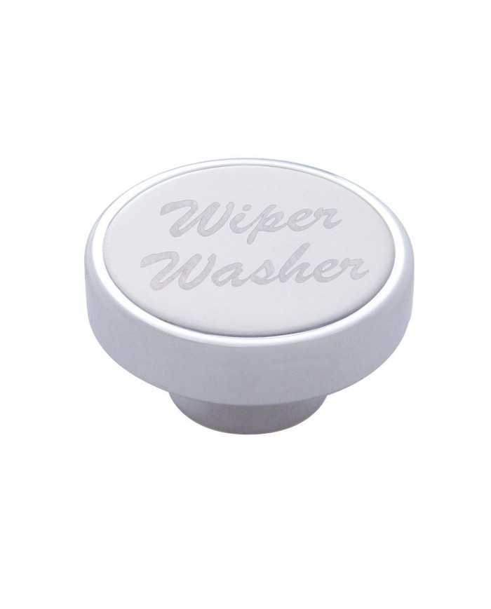 (CARD) CHROME DASH KNOB W/ STAINLESS STEEL "WIPER/WASHER" PLAQUE (CARD) CHROME DASH KNOB W/ STAINLESS STEEL "WIPER/WASHER" PLAQUE