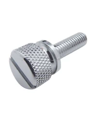 (12/CARD) CHROME KENWORTH DASH SHORT SCREWS - PLAIN (12/CARD) CHROME KENWORTH DASH SHORT SCREWS - PLAIN