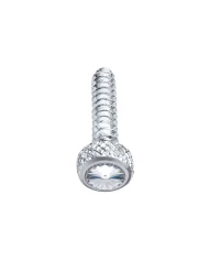 (BULK) CHROME FREIGHTLINER SHORT DASH SCREW W/ DIAMOND - CLEAR