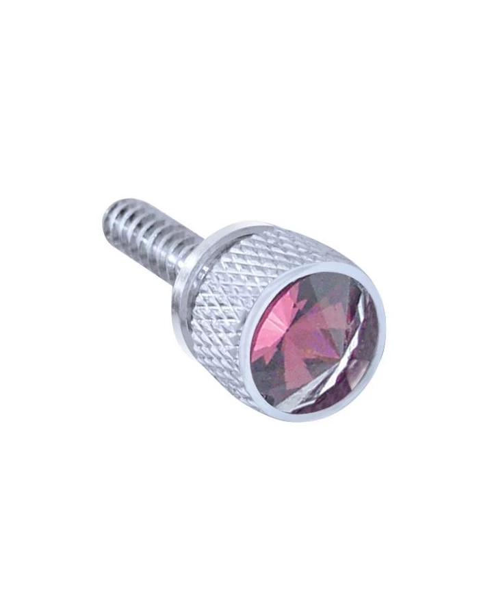 (CARD) CHROME 2007+ FREIGHTLINER CASCADIA DASH SCREW W/ DIAMOND - PURPLE