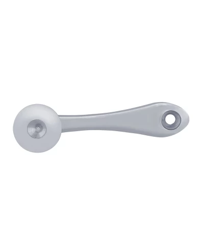 (CARD) CHROME WINDOW CRANK W/ SLOT ADAPTOR - INDENTED (CARD) CHROME WINDOW CRANK W/ SLOT ADAPTOR - INDENTED