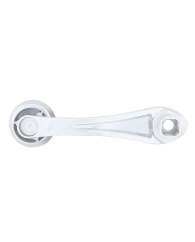(CARD) CHROME WINDOW CRANK W/ SLOT ADAPTOR - INDENTED (CARD) CHROME WINDOW CRANK W/ SLOT ADAPTOR - INDENTED
