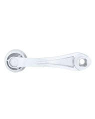 (CARD) CHROME WINDOW CRANK W/ SLOT ADAPTOR - INDENTED