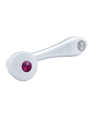 (CARD) CHROME WINDOW CRANK W/ SLOT ADAPTOR - PURPLE DIAMOND (CARD) CHROME WINDOW CRANK W/ SLOT ADAPTOR - PURPLE DIAMOND