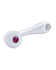 (CARD) CHROME WINDOW CRANK W/ SLOT ADAPTOR - PURPLE DIAMOND (CARD) CHROME WINDOW CRANK W/ SLOT ADAPTOR - PURPLE DIAMOND