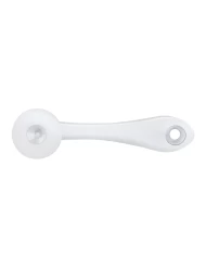 (CARD) CHROME WINDOW CRANK W/ SQUARE ADAPTOR - INDENTED (CARD) CHROME WINDOW CRANK W/ SQUARE ADAPTOR - INDENTED