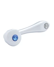 (CARD) CHROME WINDOW CRANK W/ SQUARE ADAPTOR - BLUE DIAMOND (CARD) CHROME WINDOW CRANK W/ SQUARE ADAPTOR - BLUE DIAMOND