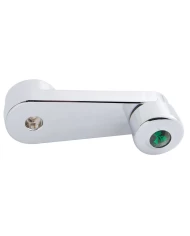 (CARD) CHROME PLASTIC FREIGHTLINER WINDOW CRANK W/ DIAMOND - GREEN (CARD) CHROME PLASTIC FREIGHTLINER WINDOW CRANK W/ DIAMOND - GREEN