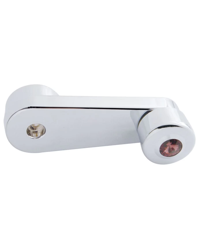 (CARD) CHROME PLASTIC FREIGHTLINER WINDOW CRANK W/ DIAMOND - PURPLE (CARD) CHROME PLASTIC FREIGHTLINER WINDOW CRANK W/ DIAMOND - PURPLE