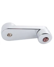 (CARD) CHROME PLASTIC FREIGHTLINER WINDOW CRANK W/ DIAMOND - PURPLE (CARD) CHROME PLASTIC FREIGHTLINER WINDOW CRANK W/ DIAMOND - PURPLE