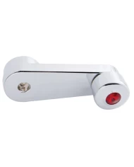 (CARD) CHROME PLASTIC FREIGHTLINER WINDOW CRANK W/ DIAMOND - RED (CARD) CHROME PLASTIC FREIGHTLINER WINDOW CRANK W/ DIAMOND - RED