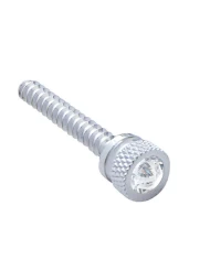 (BULK) CHROME FREIGHTLINER LONG DASH SCREW W/ DIAMOND - CLEAR (BULK) CHROME FREIGHTLINER LONG DASH SCREW W/ DIAMOND - CLEAR