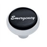 UP23412-"Emergency" Deluxe Air Valve Knob - Black Glossy Sticker