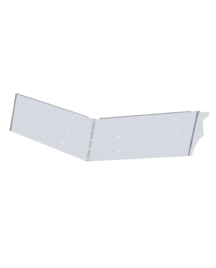 (BOX) STAINLESS STEEL PETERBILT 13" DROP SUNVISOR
