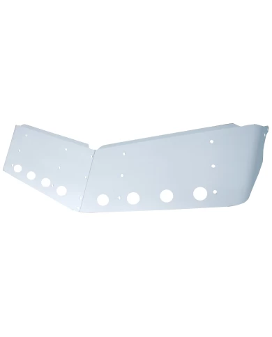 (BOX) STAINLESS STEEL PETERBILT 14" ULTRA CAB DROP SUNVISOR - 2" LED CUTOUT x 8 (BOX) STAINLESS STEEL PETERBILT 14" ULTRA CAB DROP SUNVISOR - 2" LED CUTOUT x 8