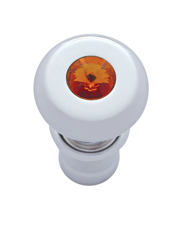 (CARD) CHROME DELUXE CIGARETTE LIGHTER W/ DIAMOND - AMBER (CARD) CHROME DELUXE CIGARETTE LIGHTER W/ DIAMOND - AMBER