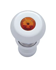 (CARD) CHROME DELUXE CIGARETTE LIGHTER W/ DIAMOND - AMBER (CARD) CHROME DELUXE CIGARETTE LIGHTER W/ DIAMOND - AMBER