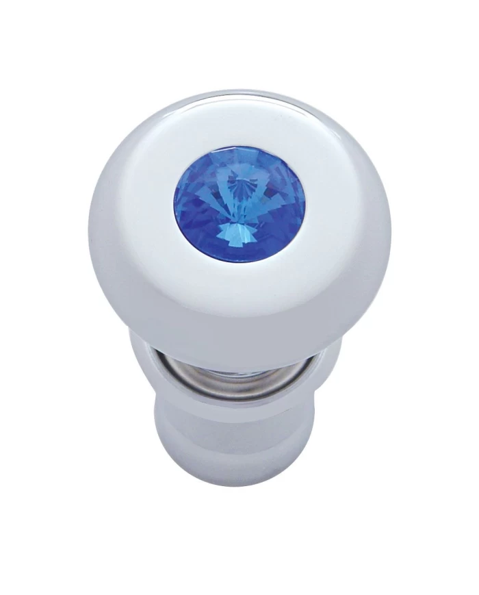 (CARD) CHROME DELUXE CIGARETTE LIGHTER W/ DIAMOND - BLUE (CARD) CHROME DELUXE CIGARETTE LIGHTER W/ DIAMOND - BLUE