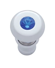 (CARD) CHROME DELUXE CIGARETTE LIGHTER W/ DIAMOND - BLUE (CARD) CHROME DELUXE CIGARETTE LIGHTER W/ DIAMOND - BLUE