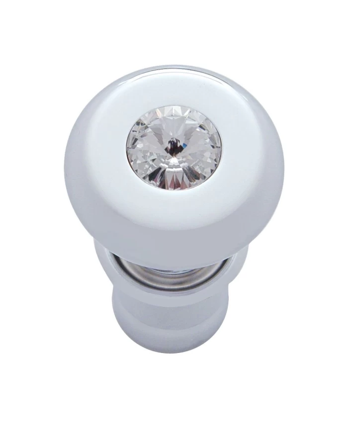 (CARD) CHROME DELUXE CIGARETTE LIGHTER W/ DIAMOND - CLEAR (CARD) CHROME DELUXE CIGARETTE LIGHTER W/ DIAMOND - CLEAR