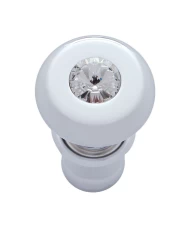 (CARD) CHROME DELUXE CIGARETTE LIGHTER W/ DIAMOND - CLEAR (CARD) CHROME DELUXE CIGARETTE LIGHTER W/ DIAMOND - CLEAR