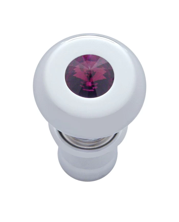 (CARD) CHROME DELUXE CIGARETTE LIGHTER W/ DIAMOND - PURPLE (CARD) CHROME DELUXE CIGARETTE LIGHTER W/ DIAMOND - PURPLE