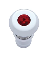 (CARD) CHROME DELUXE CIGARETTE LIGHTER W/ DIAMOND - RED (CARD) CHROME DELUXE CIGARETTE LIGHTER W/ DIAMOND - RED