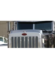 (BOX) STAINLESS PETERBILT 379 LONG HOOD MODEL BUG DEFLECTOR (BOX) STAINLESS PETERBILT 379 LONG HOOD MODEL BUG DEFLECTOR