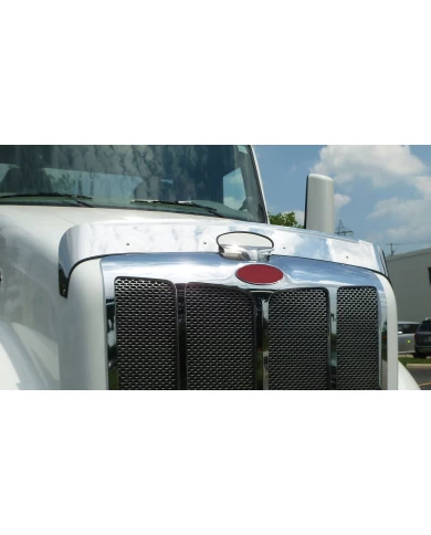 (BOX) STAINLESS 2013+ PETERBILT 579 BUG DEFLECTOR (BOX) STAINLESS 2013+ PETERBILT 579 BUG DEFLECTOR