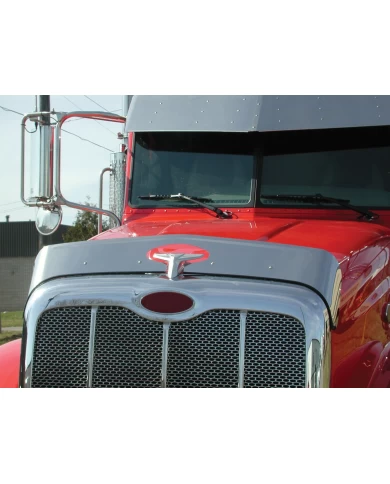 (BOX) STAINLESS PETERBILT 386 BUG DEFLECTOR (BOX) STAINLESS PETERBILT 386 BUG DEFLECTOR